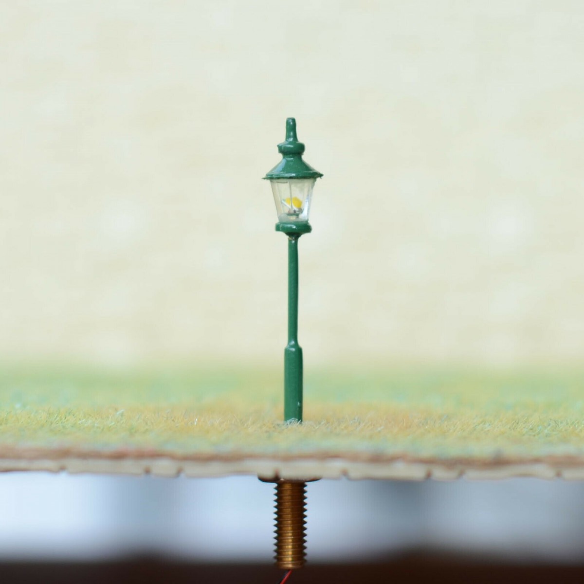3 x N scale model railroad antique street light LED lamppost station lamp #S0108